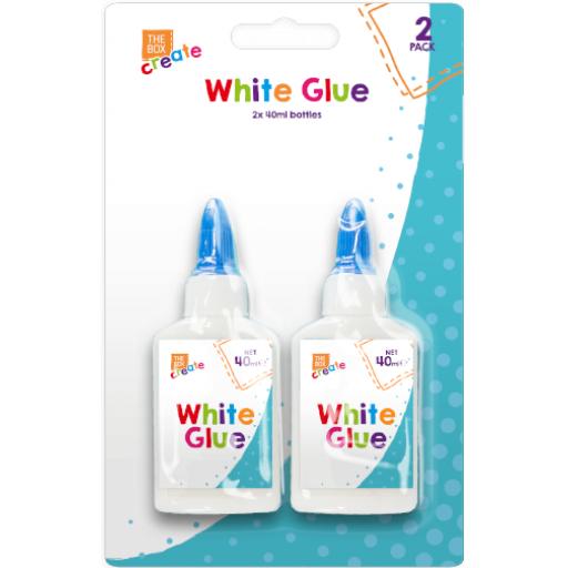 The Box White Glue 40ml Bottle - Pack of 2