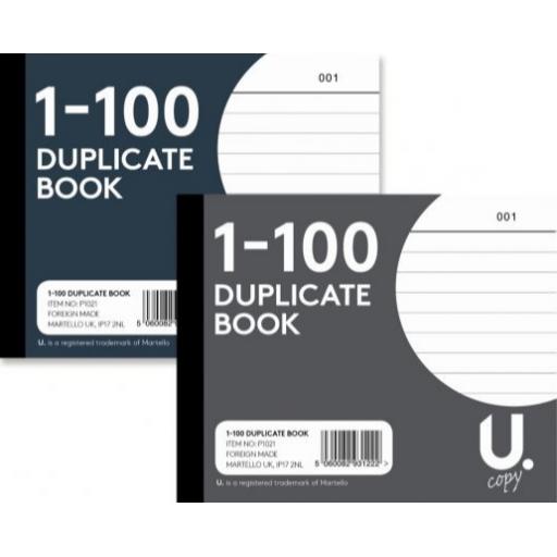 U. Half Size Duplicate Book 1-100 - Pack of 12