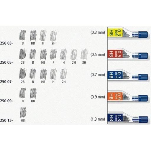 Staedtler Mars Micro Carbon Leads - Tube of 12 Leads