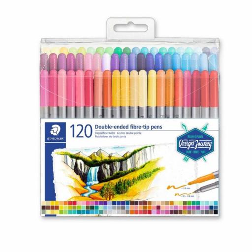 Staedtler Double-Ended Fibre Tip Pens - Pack of 120