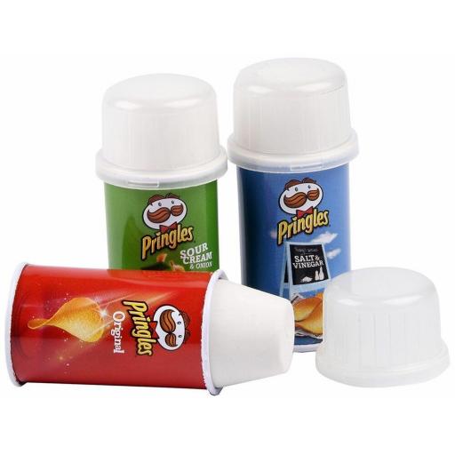 Pringles Metal Barrel Eraser - Assorted Colours X1