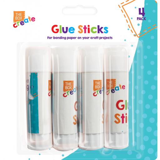 The Box Create Glue Sticks 15g - Pack of 4