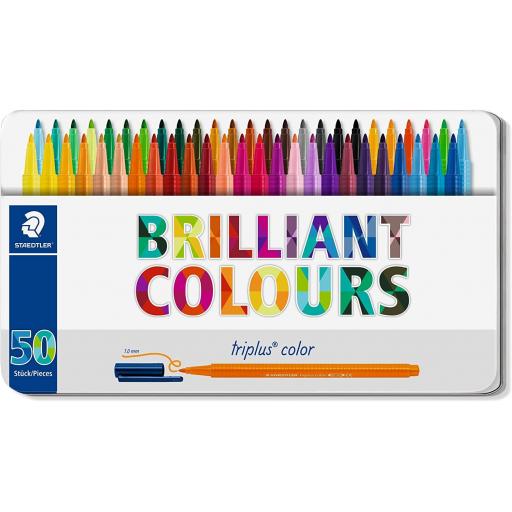 Staedtler Triplus Color Pens - Tin of 50