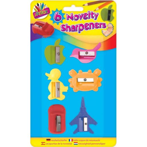 Artbox Novelty Pencil Sharpeners - Pack of 6