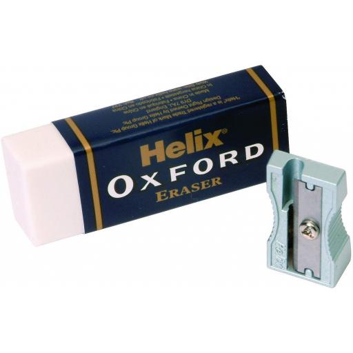 Helix Oxford Eraser & Sharpener Set