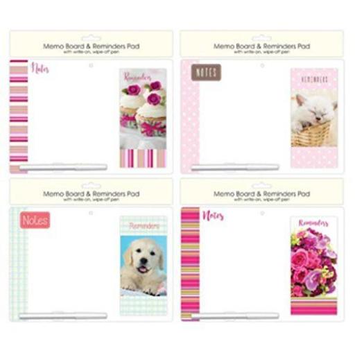 Tallon Memo Board & Reminder Pad - Assorted Designs