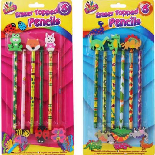 Artbox Eraser Topped Pencils - Pack of 6