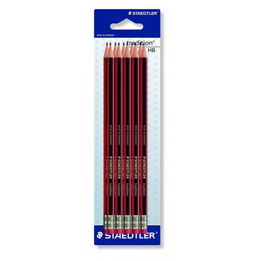 Staedtler Double Stack HB Tradition Eraser Tip Pencils - Pack of 10