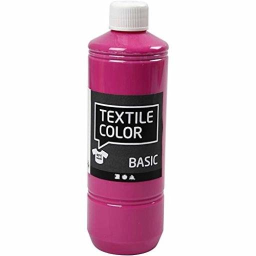 Creativ Textile Color Paint 500ml - Pink