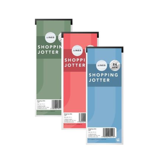 U. Shopping Jotters - Pack of 4