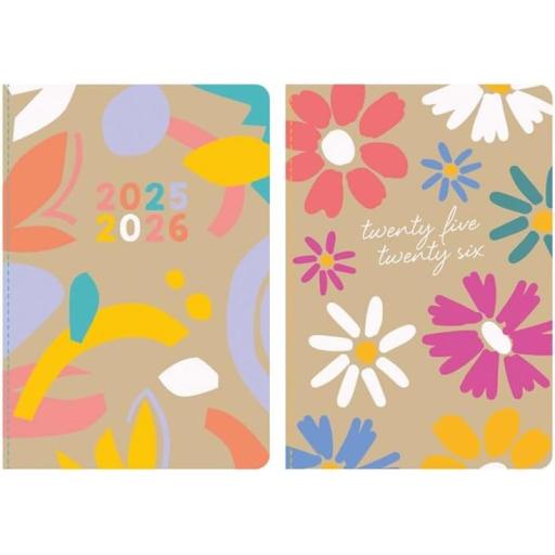 Tallon Academic Diary A5 Week to View 25-26, No Glue Recyclable Diary X1