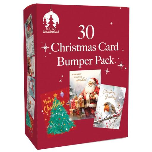 Tallon Christmas Cards & Envelopes - Bumper Box of 30