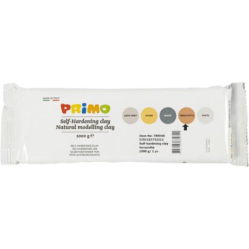 Primo Self Hardening Clay 1kg Terracotta