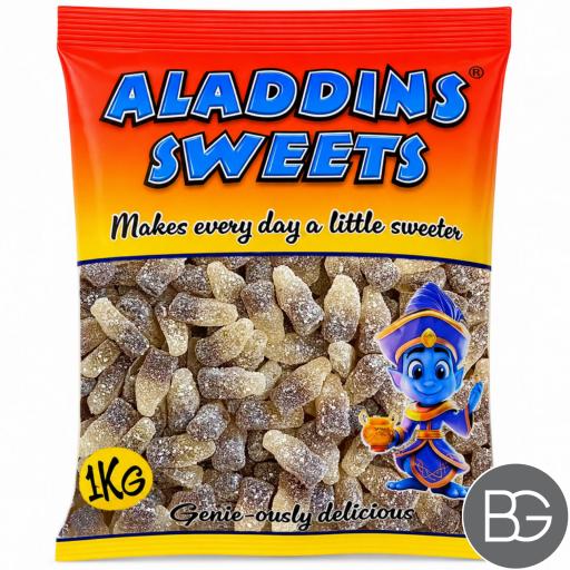 Aladdin's Sweets - Sour Fizzy Cola Bottles 1kg