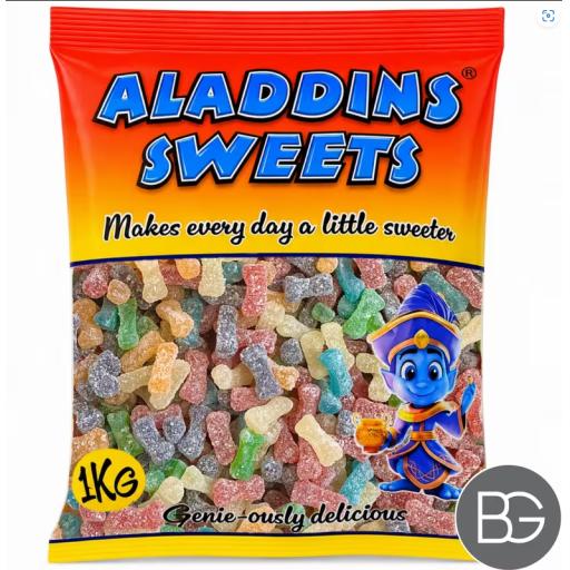 Bulk Bag - Aladdin's Sweets - Sour Small Bones 1kg