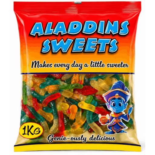 Bulk Bag - Aladdin's Sweets - Jelly Worms 1kg