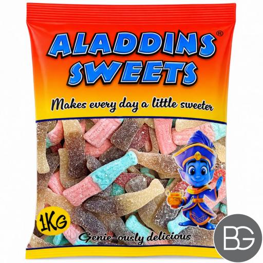Aladdin's Sweets - Sour Mixed Large Bottles 1kg