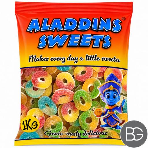 Aladdin's Sweets - Sour Mixed Rings 1kg