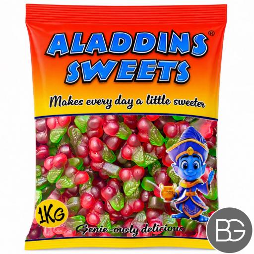 Aladdin's Sweets - Gummy Twin Cherries 1kg