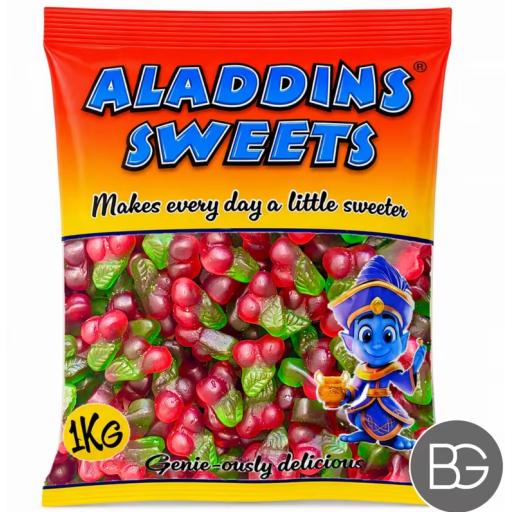 Bulk Bag - Aladdin's Sweets - Gummy Twin Cherries 1kg
