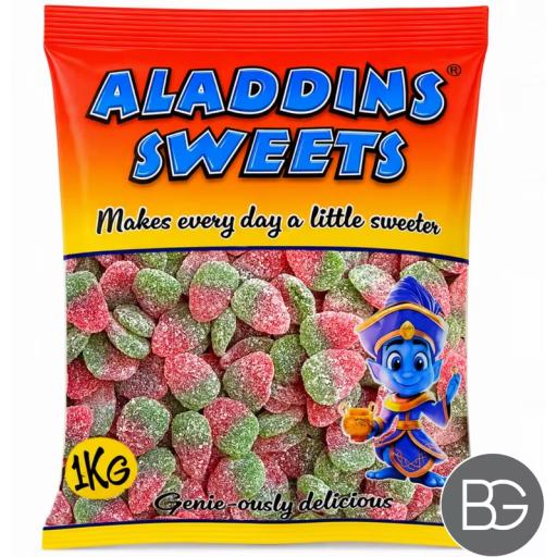 Bulk Bag - Aladdin's Sweets - Sour Strawberries 1kg