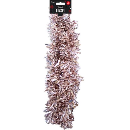 Gem Chunky Christmas Tinsel 2M - Rose Gold