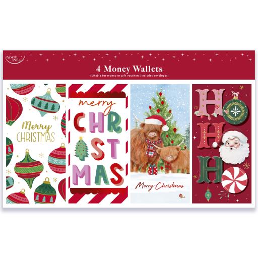 Eurowrap Money Wallets Contemporary - Pack of 4