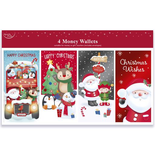 Eurowrap Money Wallets Cute - Pack of 4